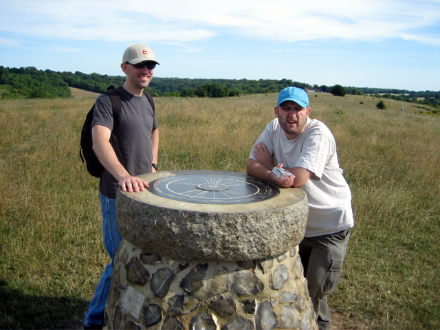 Tom and Fred admire the views