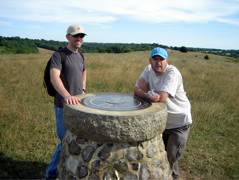 Tom and Fred admire the views