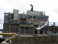 I can see a nearby factory